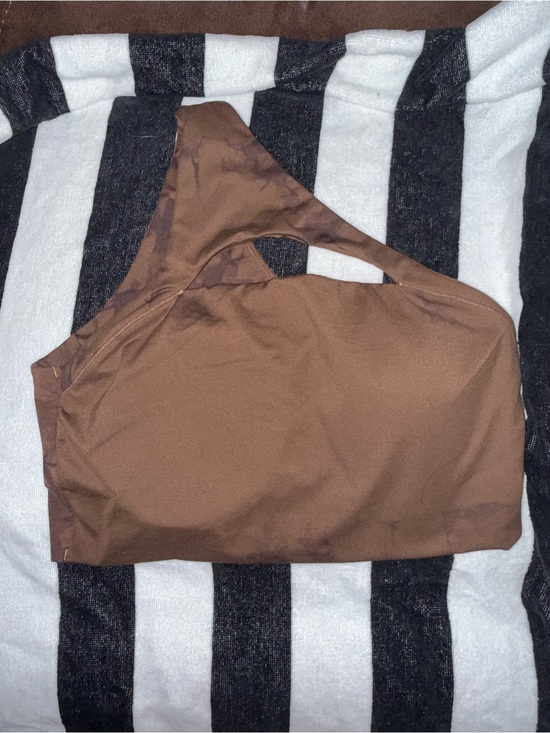 Alphalete Other - Alphalete Brown Marble-Print Sports bra